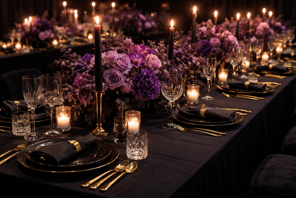 Dîner violet